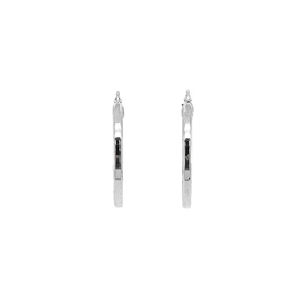 Kruhové Náušnice z Bílého Zlata