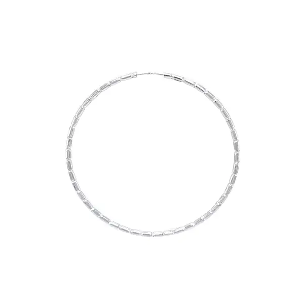 Kruhové Náušnice z Bílého Zlata