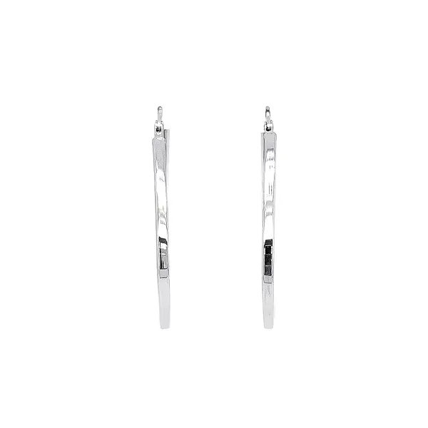 Kruhové Náušnice z Bílého Zlata