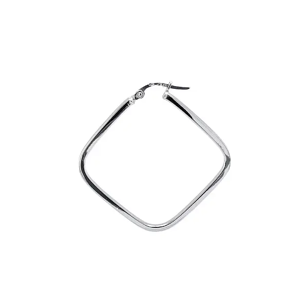 Kruhové Náušnice z Bílého Zlata