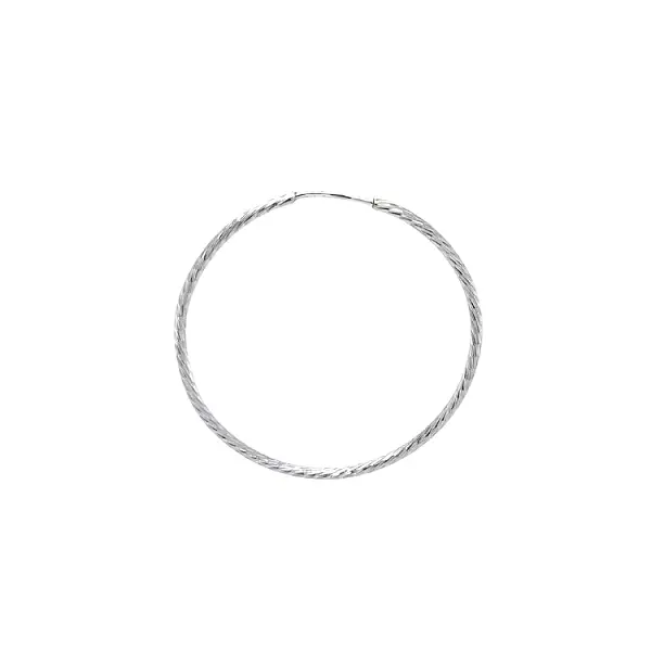 Kruhové Náušnice z Bílého Zlata