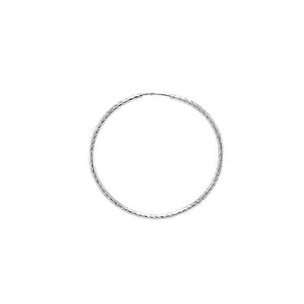 Kruhové Náušnice z Bílého Zlata