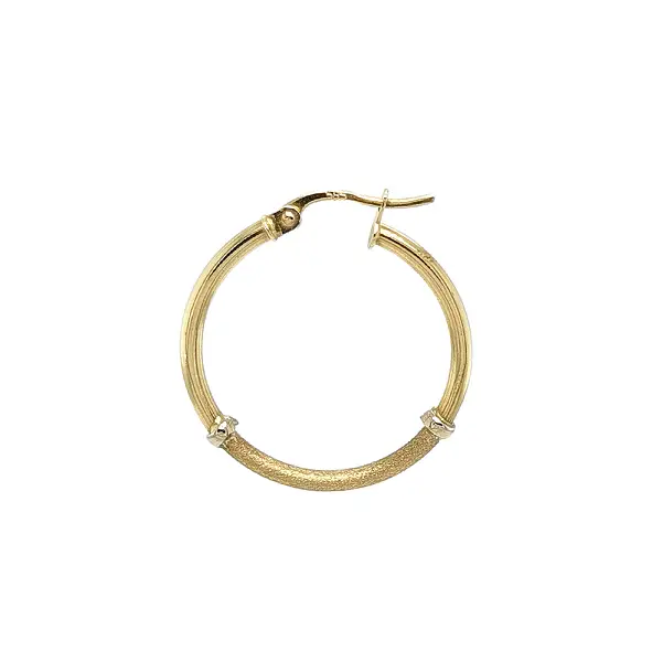 Výrazné Kruhové Náušnice s Kombinací Lesku a Matu