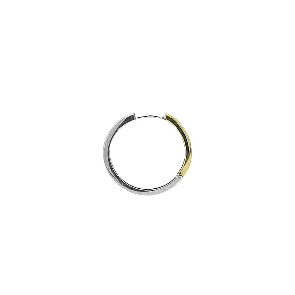 Kruhové Náušnice z Kombinovaného Zlata