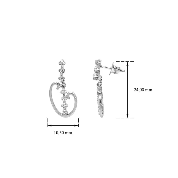 Zlaté Náušnice se Zirkony