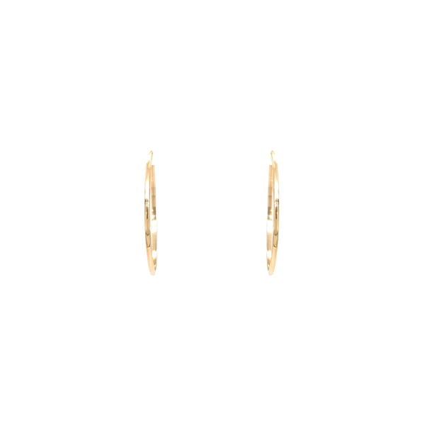 Gold Round Earrings