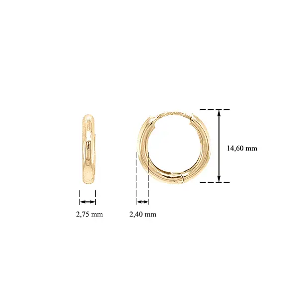 Zlaté Náušnice Kruhy