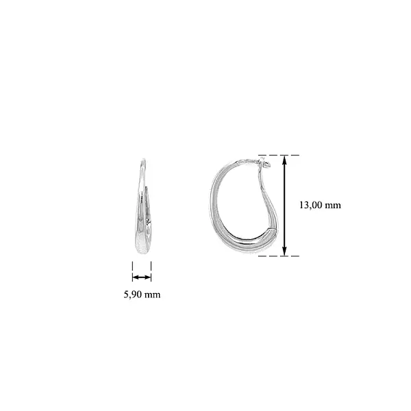 Zlaté Náušnice Polokruhy