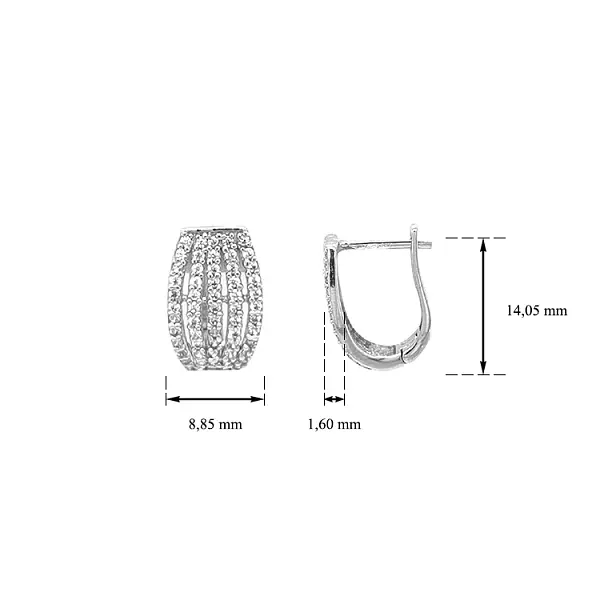 Zlaté Náušnice se Zirkony