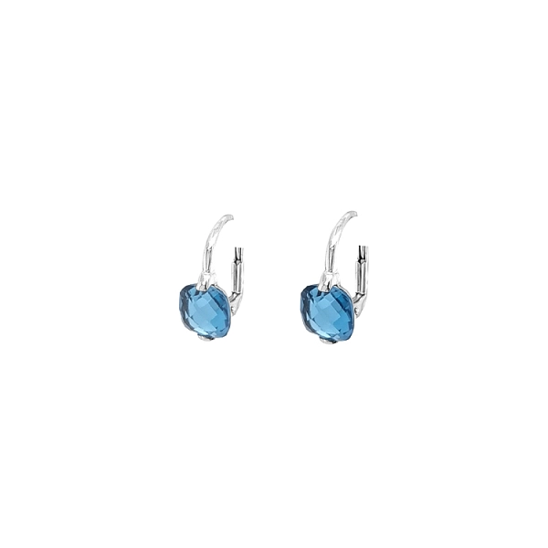 Gold Earrings with Quartz