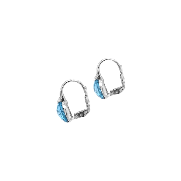 Gold Earrings with Quartz