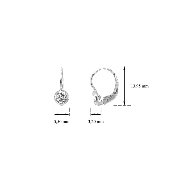 Zlaté Náušnice se Zirkony