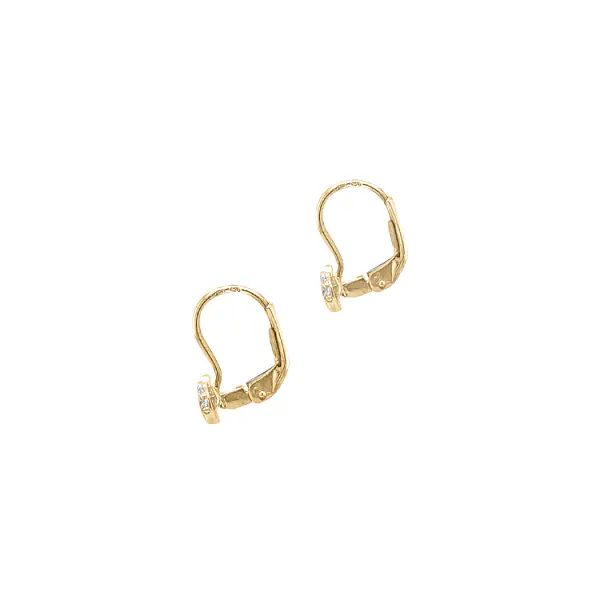 Zlaté Náušnice Srdíčka se Zirkony