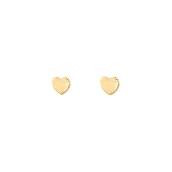 Gold Earrings Hearts