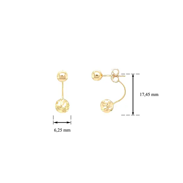 Zlaté Náušnice Kuličky