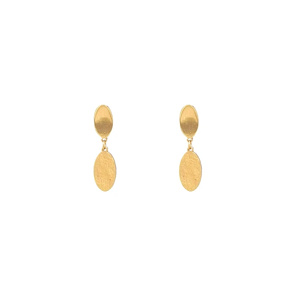 Gold dangle earrings