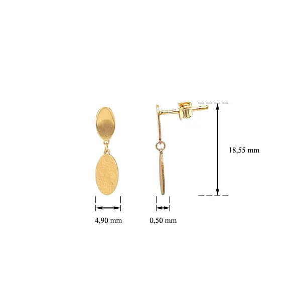 Zlaté Visací Náušnice