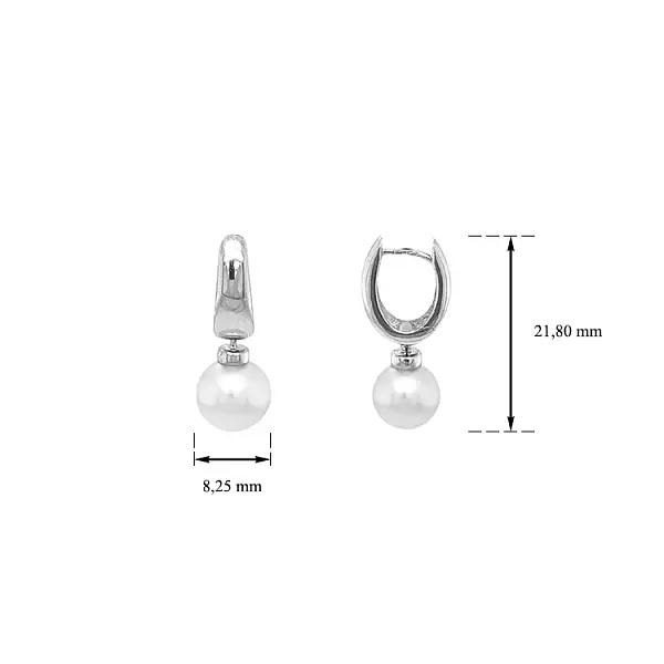 Zlaté Náušnice s Perlou