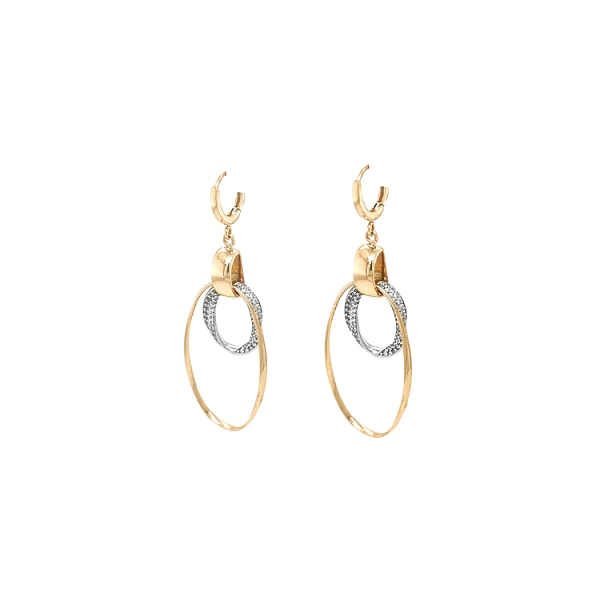 Gold Combination dangle earrings