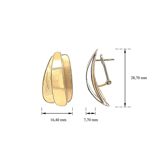 Zlaté Exkluzivní Náušnice