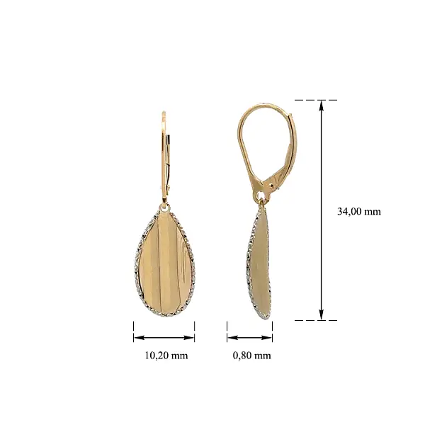 Zlaté Visací Náušnice