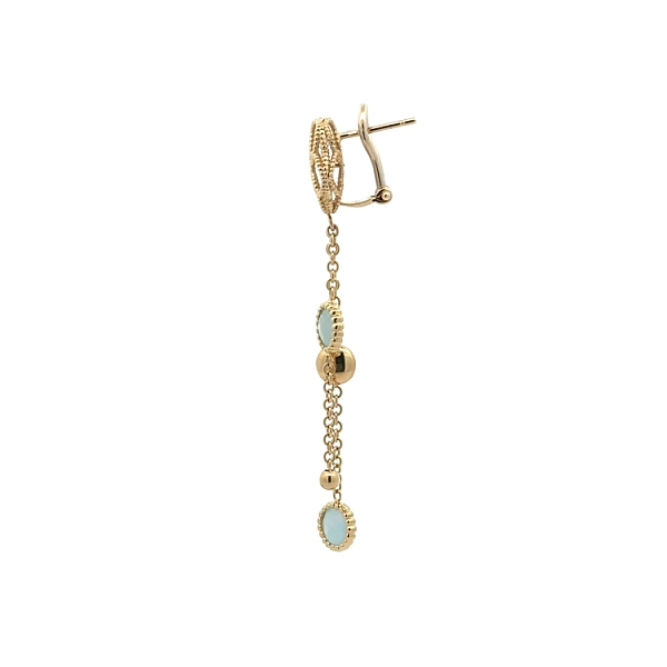 Gold dangle earrings