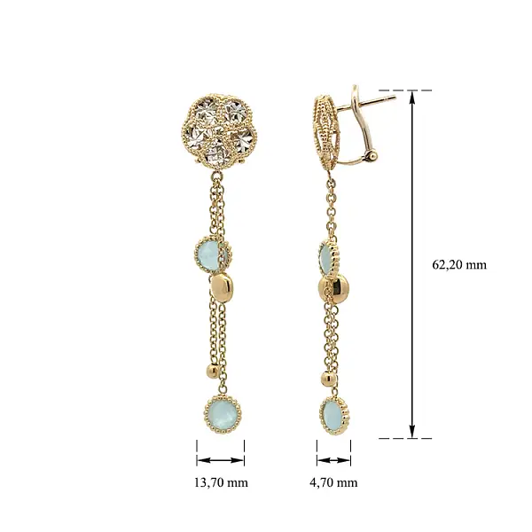 Zlaté Visací Náušnice