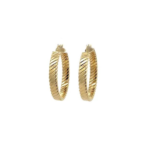 Zlaté Kruhové Náušnice