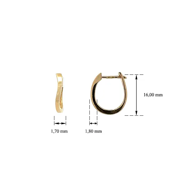 Zlaté Kruhové Náušnice