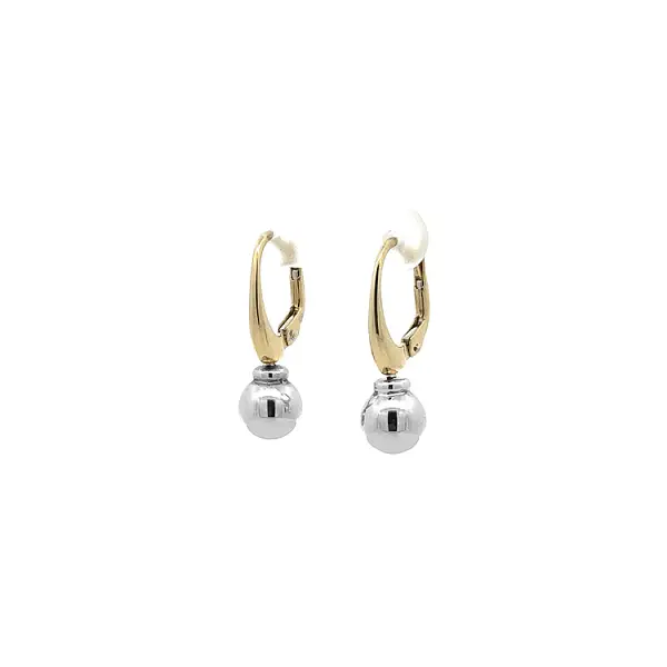 Visací Náušnice z Kombinovaného Zlata