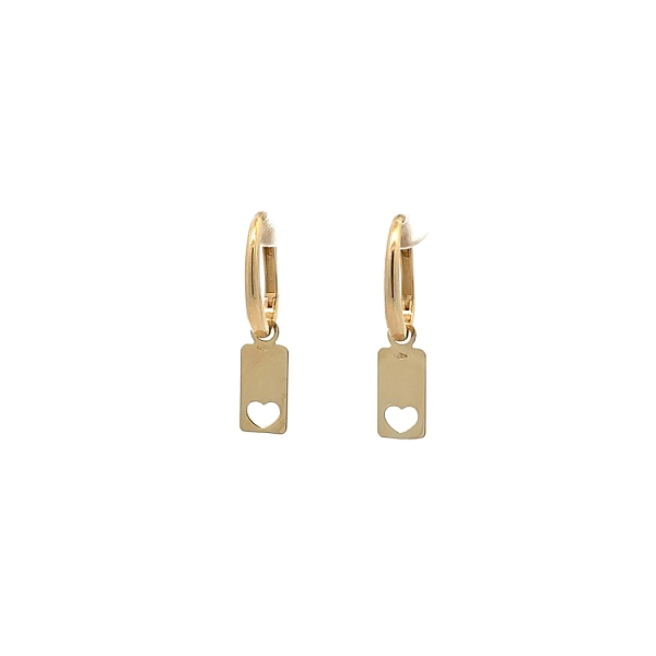 Gold dangle earrings