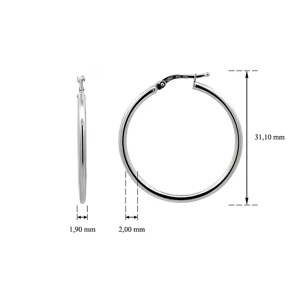 Zlaté Kruhové Náušnice
