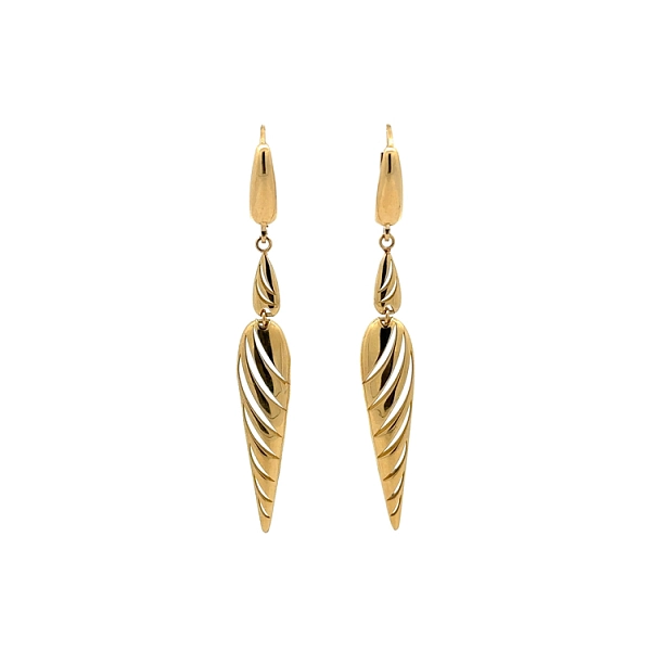 Gold dangle earrings