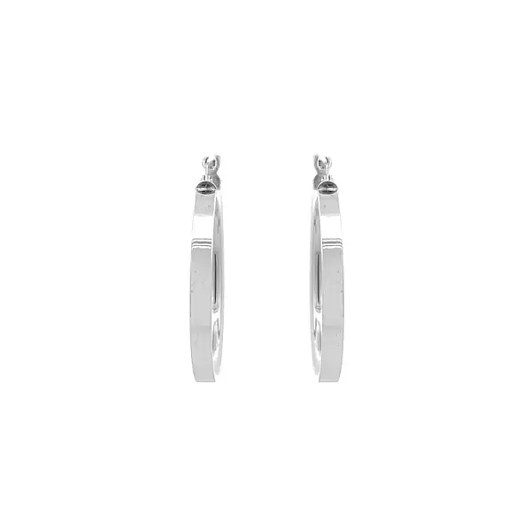 Kruhové Náušnice z Bílého Zlata