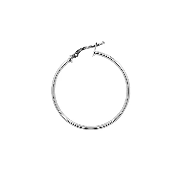 Kruhové Náušnice z Bílého Zlata