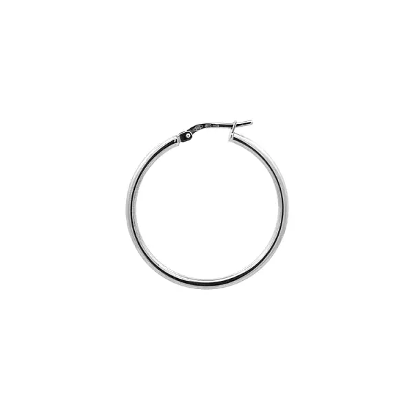 Kruhové Náušnice z Bílého Zlata