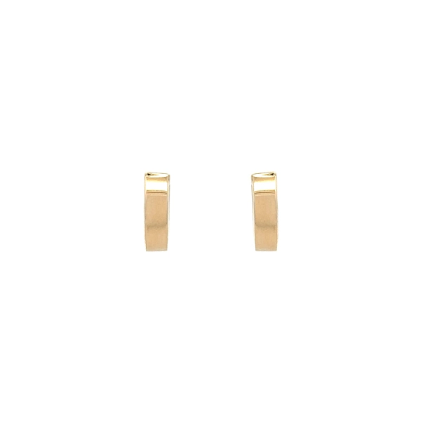 Gold Round Earrings