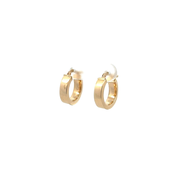 Gold Round Earrings