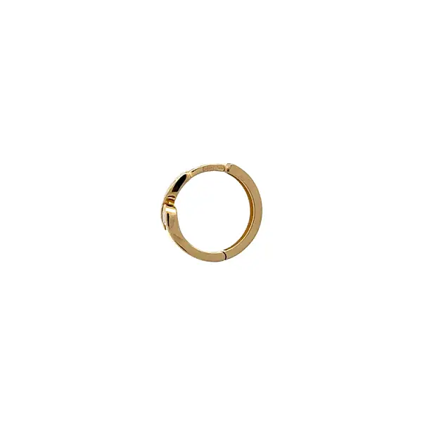 Zlaté Kruhové Náušnice se Zirkony