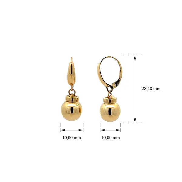 Zlaté Visací Náušnice