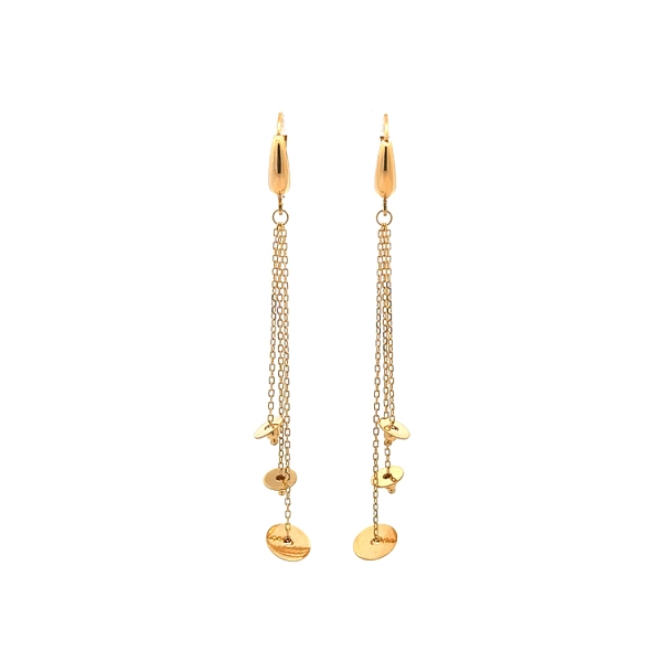 Gold dangle earrings