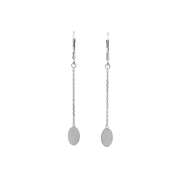 Visací Náušnice z Bílého Zlata