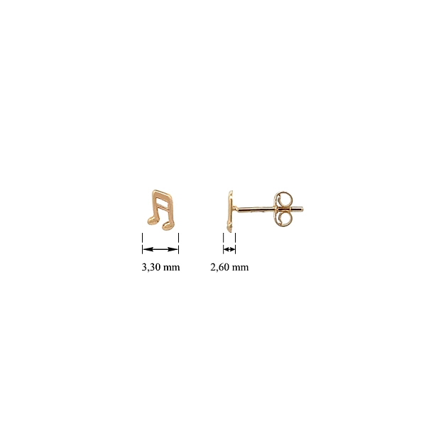 Gold Peck Earrings Notes
