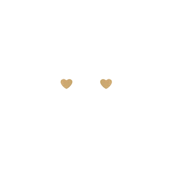 Gold Pecky Earrings Hearts