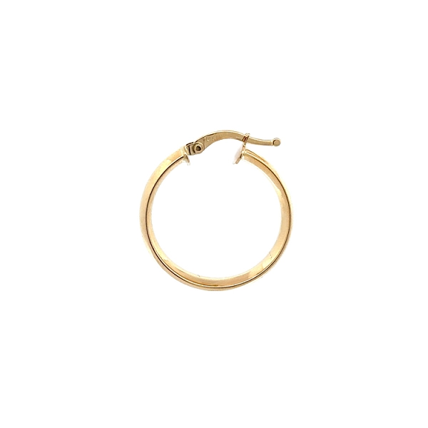 Gold Round Earrings