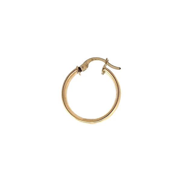 Gold Round Earrings