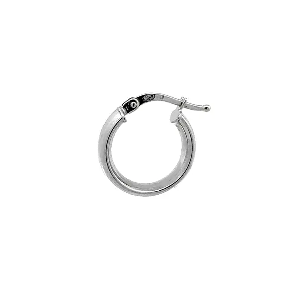 Kruhové Náušnice z Bílého Zlata