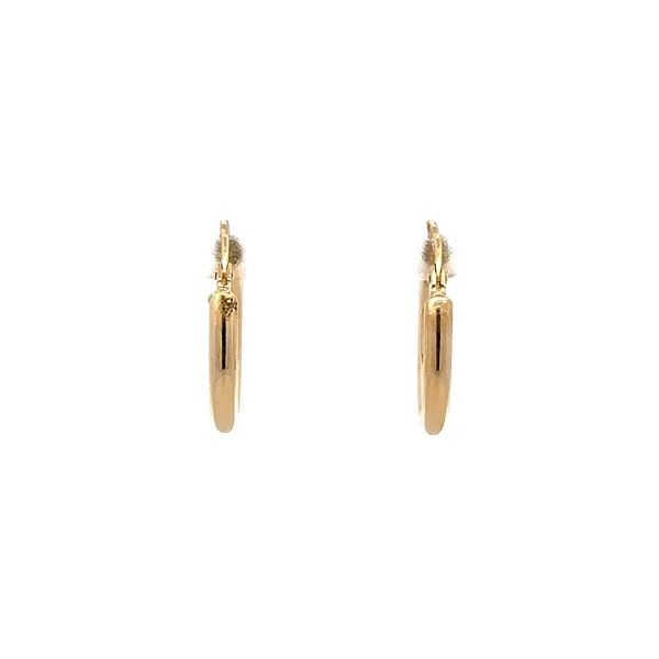 Gold Round Earrings