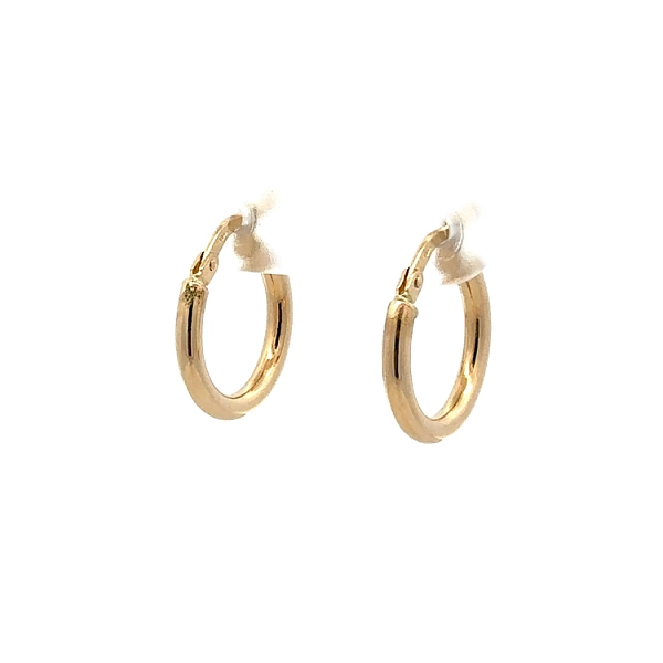 Gold Round Earrings