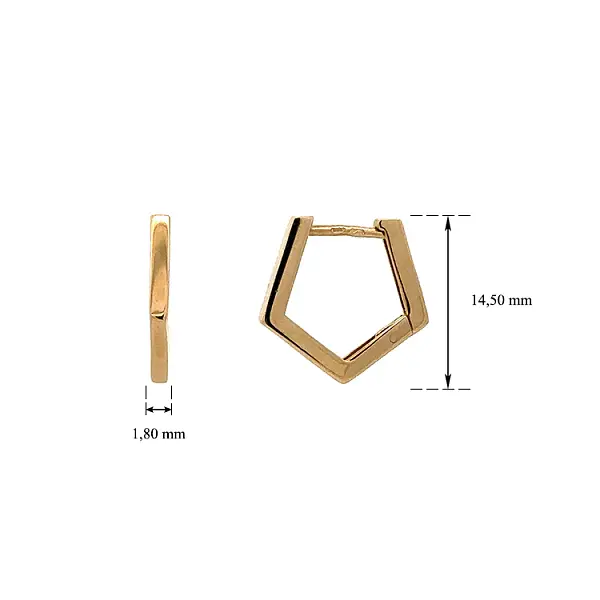 Zlaté Kruhové Náušnice